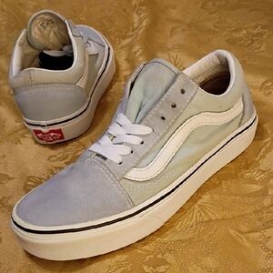 VANS Old Skool Light Blue Sneakers Women's 6.5 Men's 5.0